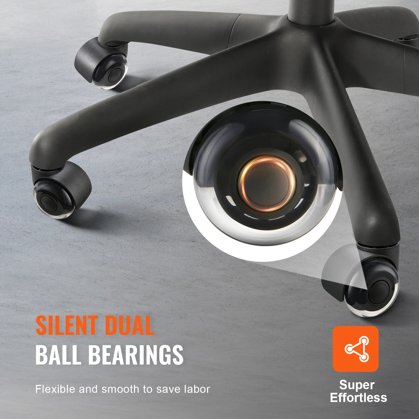 Office Chair Wheels Replacement for Hardwood Floors and Carpet