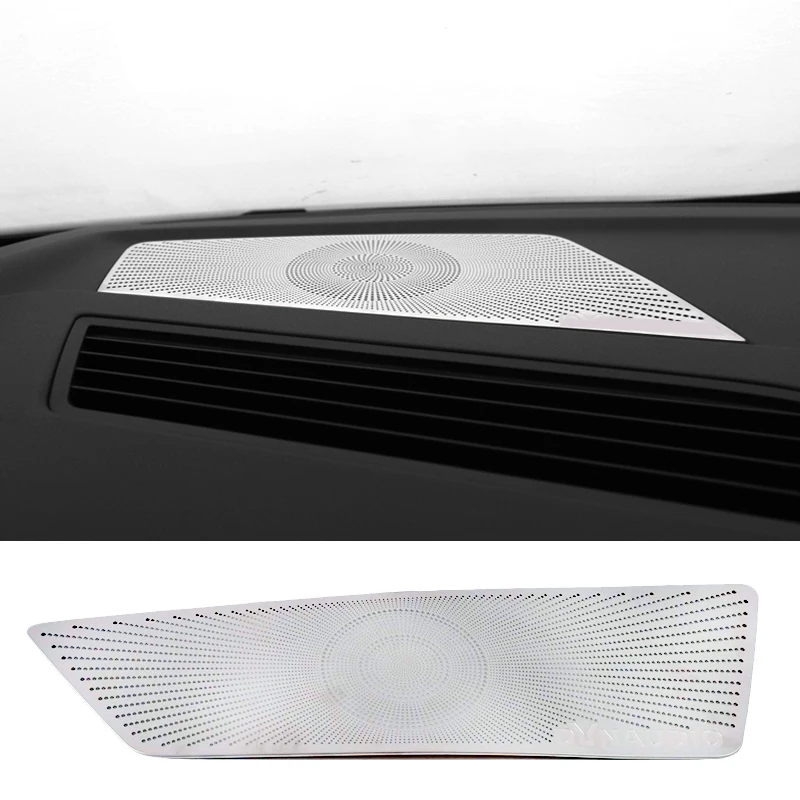 

For VW Volkswagen Arteon 2017 2018 2019 Stainless Steel Car-Styling Stickers Dashboard Speaker Horn Frame Decoration Covers