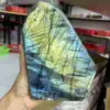Pretty Natural Crystal Quartz Polished Gemstone Large Labradorite Stone with Blue or Yellow Flashy 4