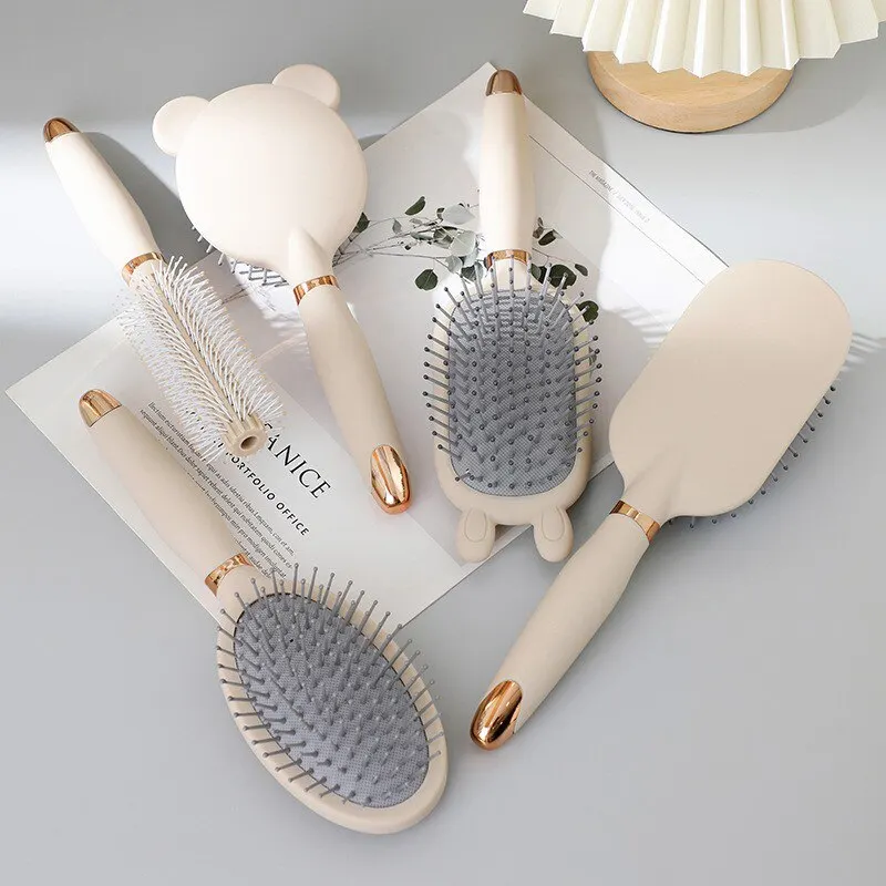 Cute Comb Comb Anti Static Cushion Home Women Long Hair Curling