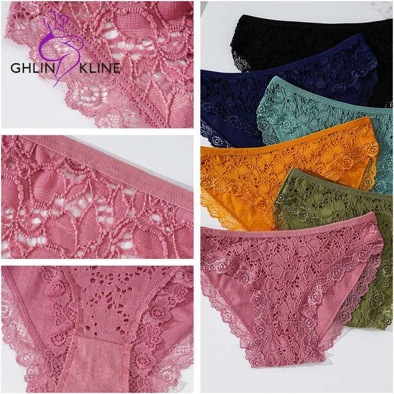 

трусы женские Cotton Panties For Women Sexy Underwear Solid Color Ladies Intimates Lingerie Briefs Comfortable Lace Girl Panties
