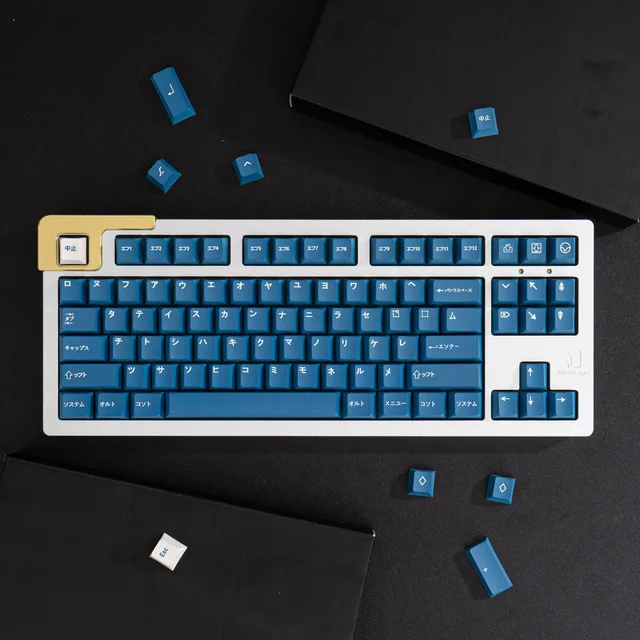 Keycaps Pbt Wob Katakana | Japanese Gmk Keycap | Katakana Keyboard 