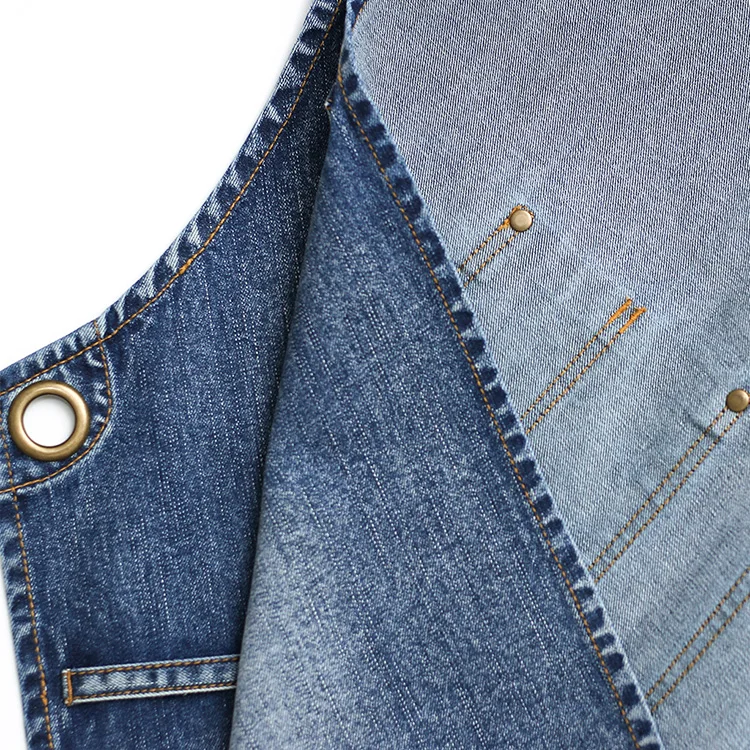 Benutzerdefinierte Unisex-Lederriemen mit bequemer Rückseite, gewaschenes Baumwoll-Canvas-Werkzeug, Arbeit, Küche, Kochen, Backen, Kochschürze – Detail 9