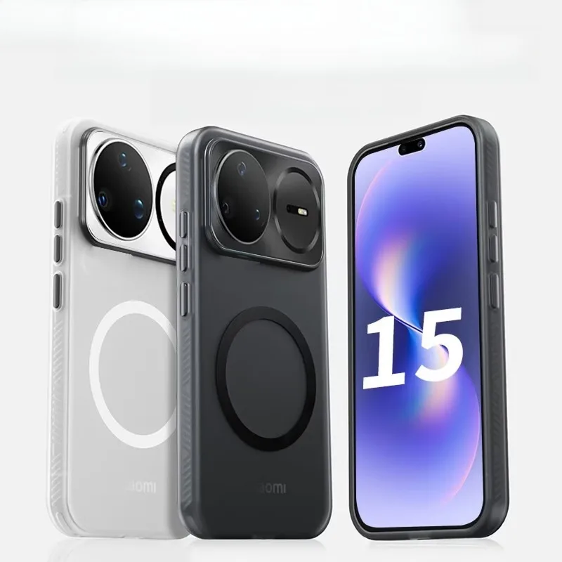 Magnetic Frosted Anti-Slip Acrylic Case with Shockproof Protection