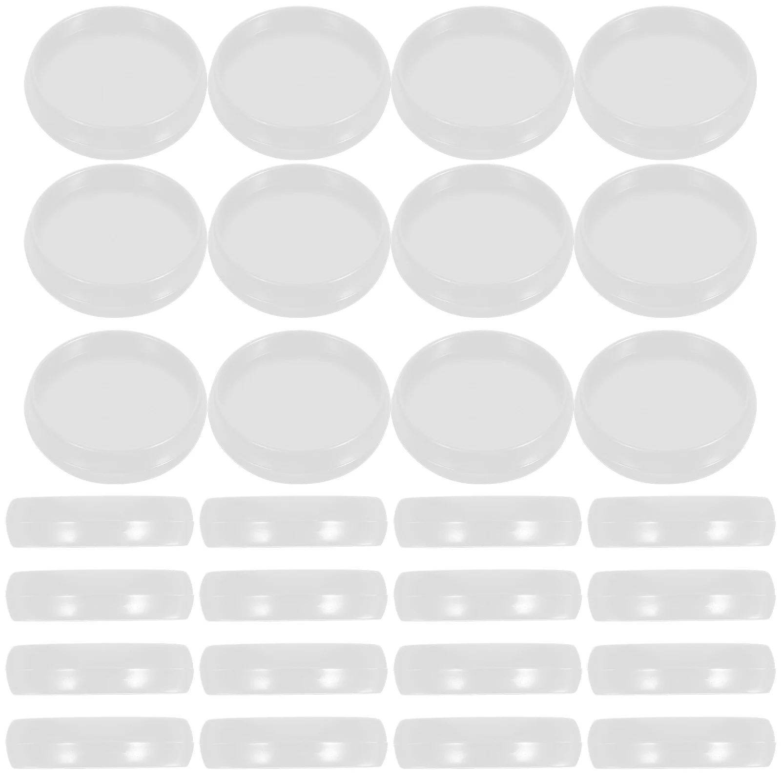 55 Pcs Binder Discs Mushroom Album Discbound Supplies Plastic Buckle Loose Leaf Book Binding Combs Spines Round Planners Small