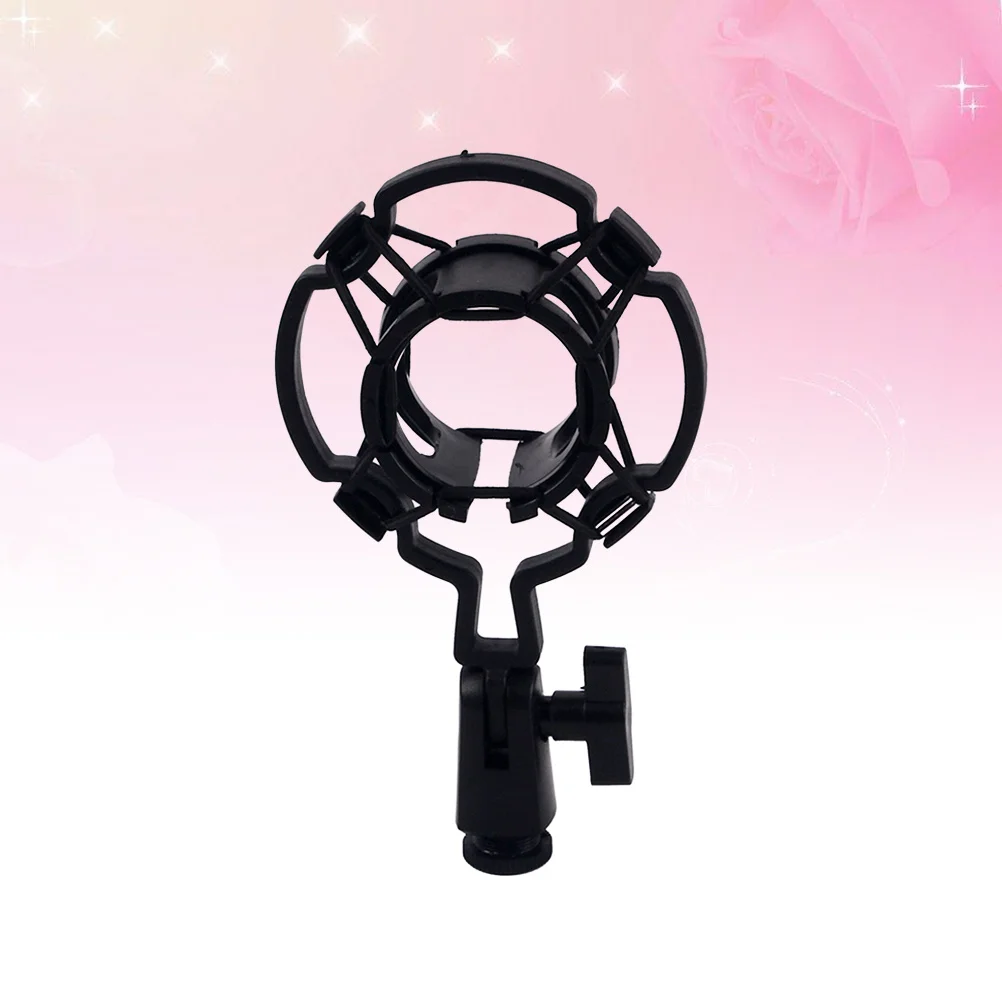 유니버설 대형 다이어프램 콘덴서 마이크 홀더 블랙 조절식 마운트 스튜디오 녹음용 브래킷 전문가용 마이크 마운트