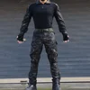 Tactical Uniform Suits Camo Suit Hunting Shirts Pants Fish Trainning Airsoft Paintball Clothes Multi Pockets Wear Resistant Sets 2