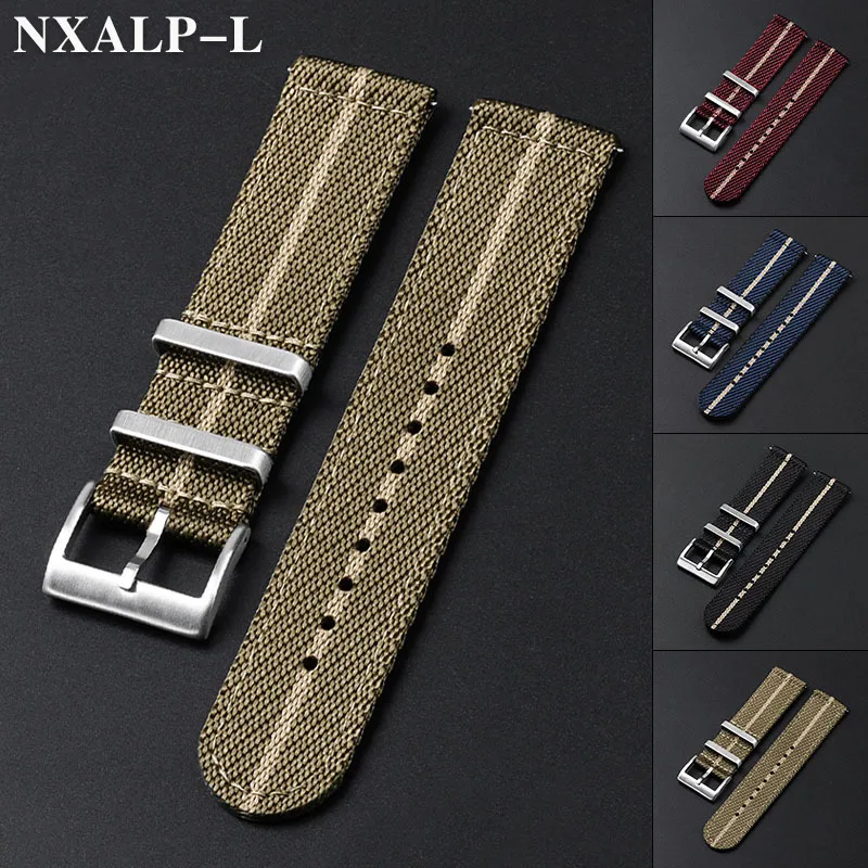 Men's Military-Style Nylon Quick Release Watch Strap – Universal Sport Canvas Band
