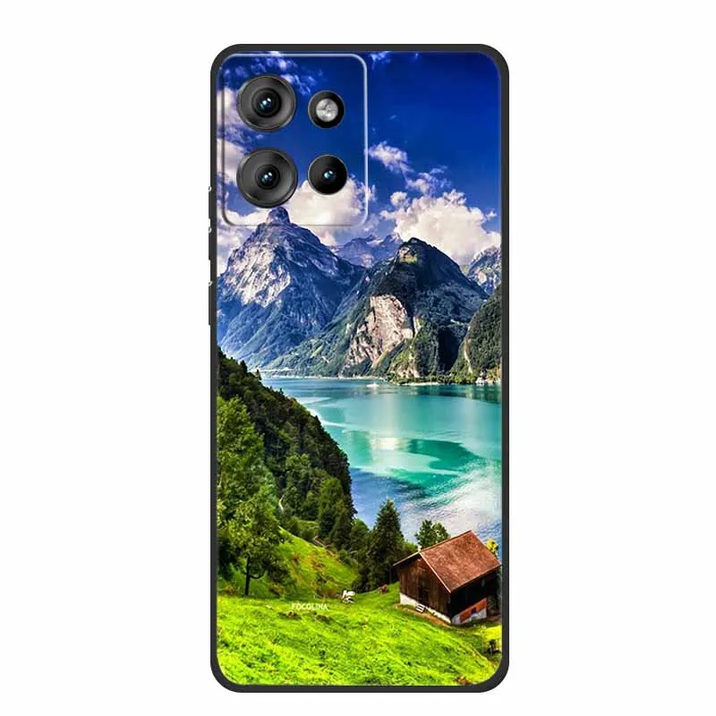 Sleek Black Shockproof TPU Silicone Phone Case - Soft Protective Back Cover 6.7 Coque