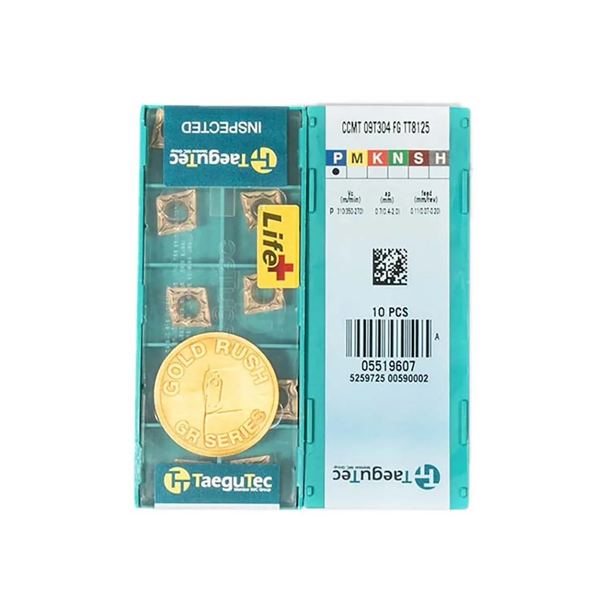 

100% Оригинальные карбидные Токарные Вставки TaeguTec CCMT CCMT09 CCMT09T304 FG CT3000 TT8115 MT TT5080