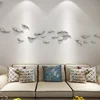 Creative Electroplating Gold Silver Fish Wall Hanging Decor Living Room Sofa Background Three-dimensional Fish Hanging Ornament 5
