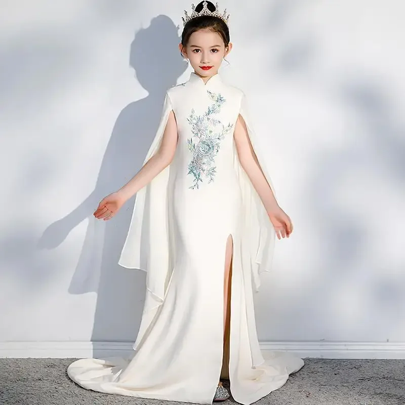 

Evening Dress for Girls Kids Elegant Gown Teens Birthday Party Weeding Dresses Sexy Mermaid Graduation Performance Tailing Dress