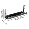 Under Desk Cable Management Tray Retractable Cable Cord Organizer Heavy Duty Under Desk Cable Shelf for Cords Wires Power Strip 6