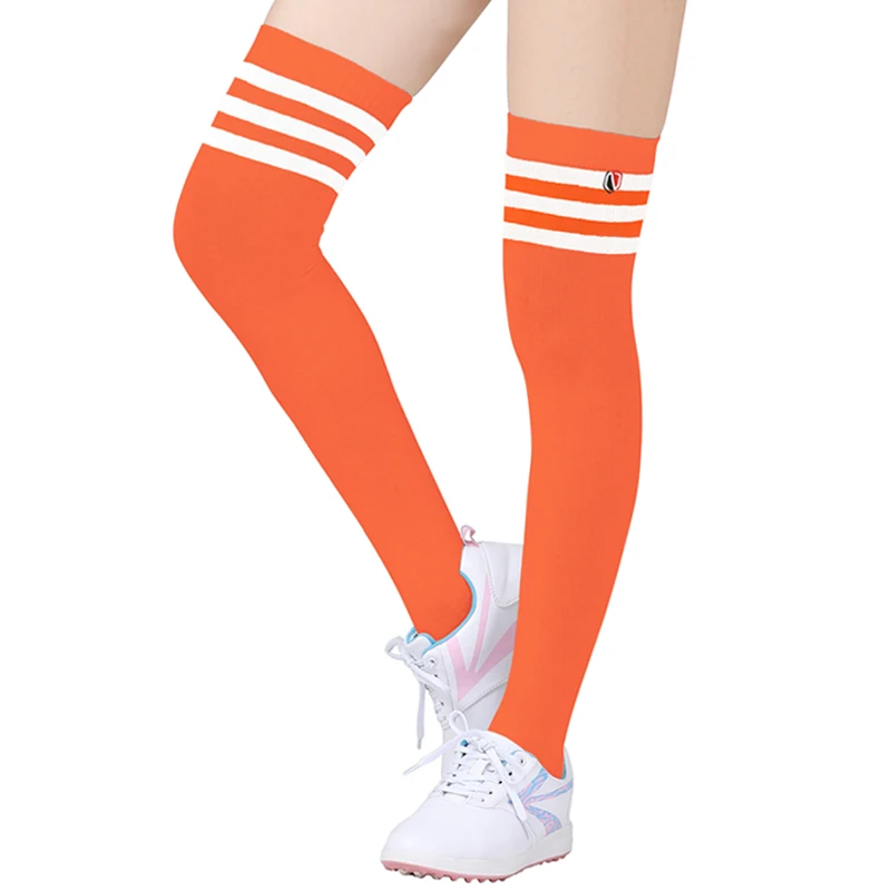 New golf women's sun protection socks long knee-high non-slip cotton socks
