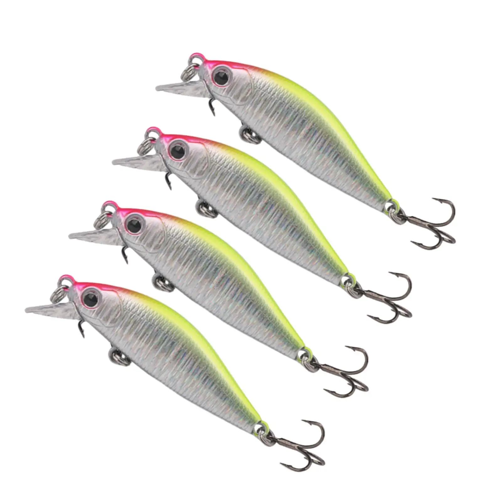 

4Pcs Fishing Lures Baits Fishing Supplies Bass Lures for Carp Bass Walleye
