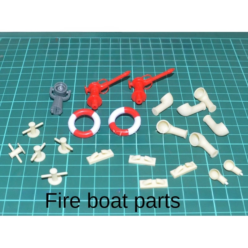 Remote Control Fire Boat Simulation Ship Model Assembly Kit FIRE No. 94 Electric Boat MK Series Speedboat Model Toy Gift 6