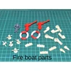 Remote Control Fire Boat Simulation Ship Model Assembly Kit FIRE No. 94 Electric Boat MK Series Speedboat Model Toy Gift 6
