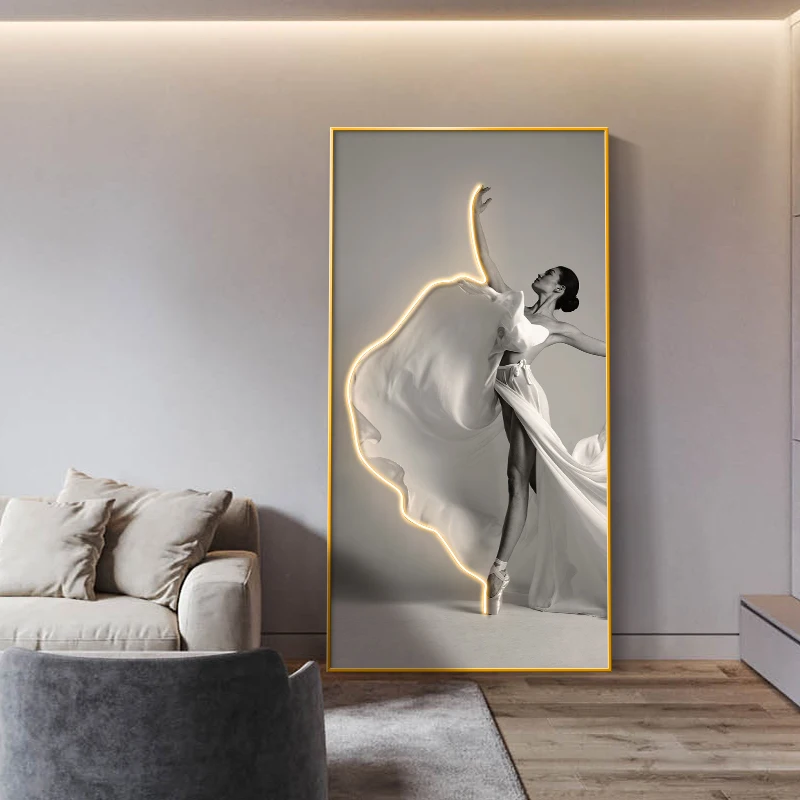 Girl Dance Art LED Wall Lamp for Interior Decoration