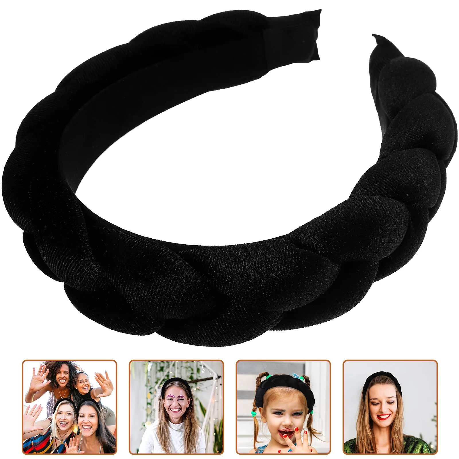 

Black Girl Hair Accessories Skin Care Headband Braid for Decorative Headbands Knot Green