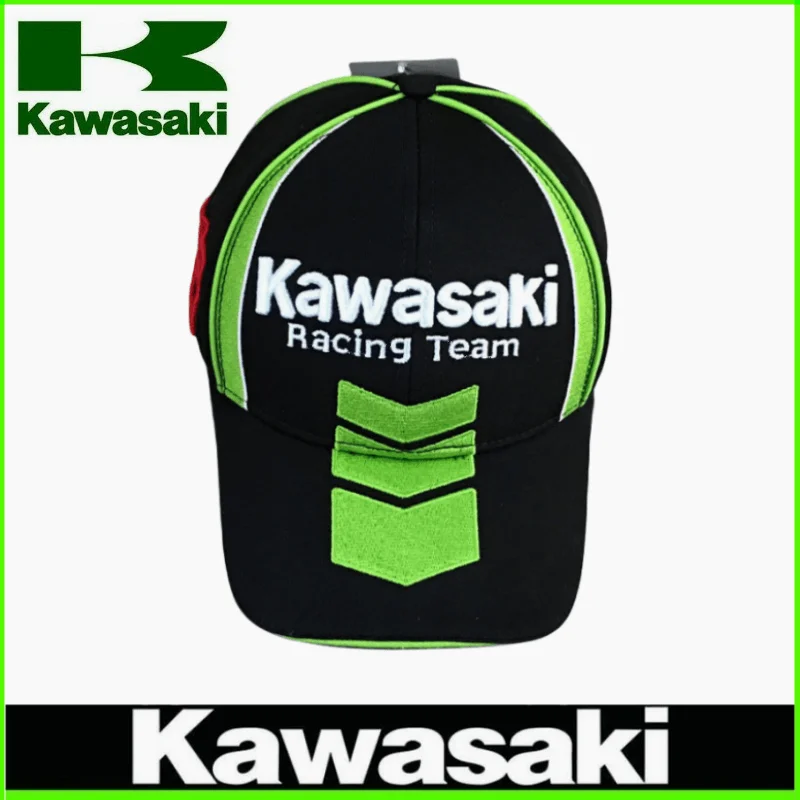 

Модная гоночная Кепка Kawasaki, мотоциклетная бейсболка для фанатов Kawasaki, Спортивная солнцезащитная Кепка для мужчин и женщин