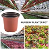 200Pcs 4 Inch Plastic Flower Seedlings Nursery Supplies Planter Pot/Pots Containers Seed Starting Pots Planting Pots 2