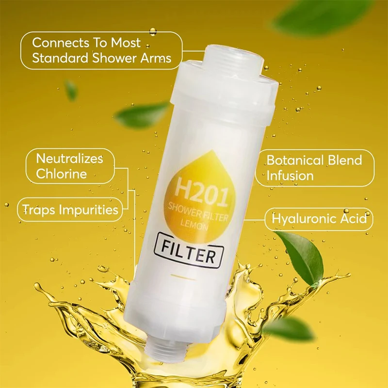 Vitamin C Shower Head Filter,Scented Bathing Shower Filter,Chlorine Removal Water Softener ,Natural Vitamin C Shower Filter