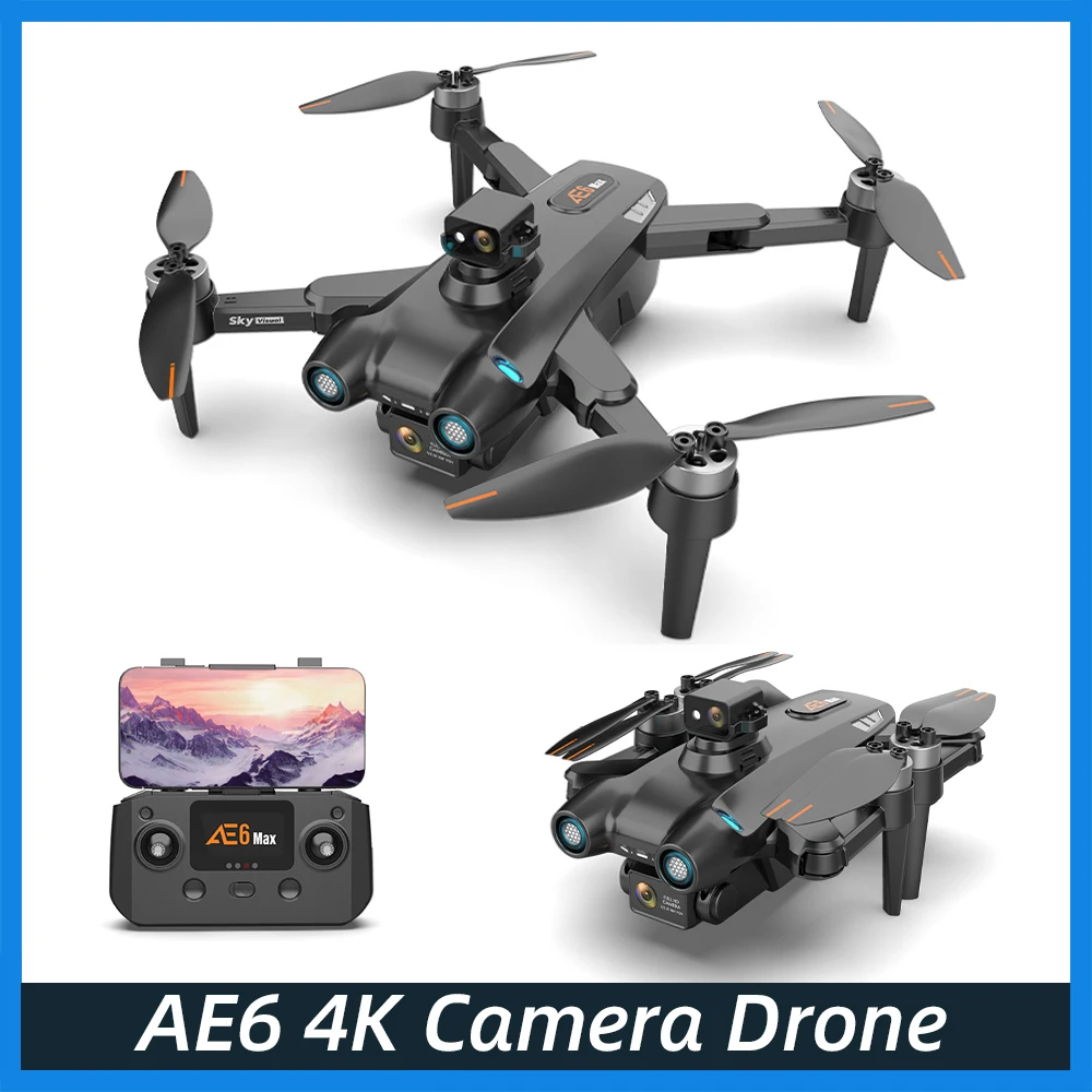 

Квадрокоптер AE6 4K с камерой, GPS, Wi-Fi квадрокоптер с камерой