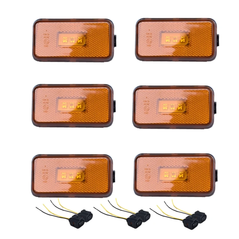 ตัวเลือกสินค้า ไฟ LED E2สีเหลืองอำพัน24V สำหรับ Scania เครื่องหมายด้านข้างรถบรรทุกหนักสำหรับ Scania อะไหล่รถบรรทุกรถบรรทุกมีตัวเชื่อม2 oem1737413