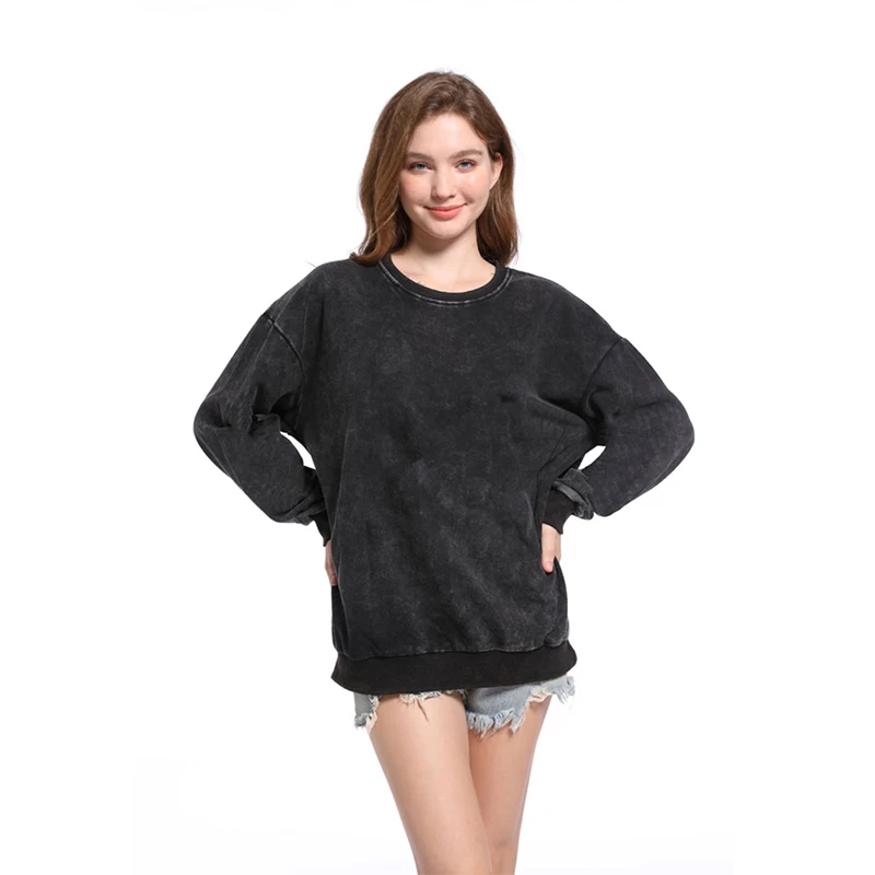 Customized Logo Autumn and Winter Men's Long-Sleeved Crew Neck Pullover Sweatshirt