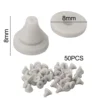 50pcs Shower Head Nozzles 7.6*8*0.5 Mm Replacement Part Spray Silicone Water Outlet Sprinkler Top Spray Accessories Parts 4