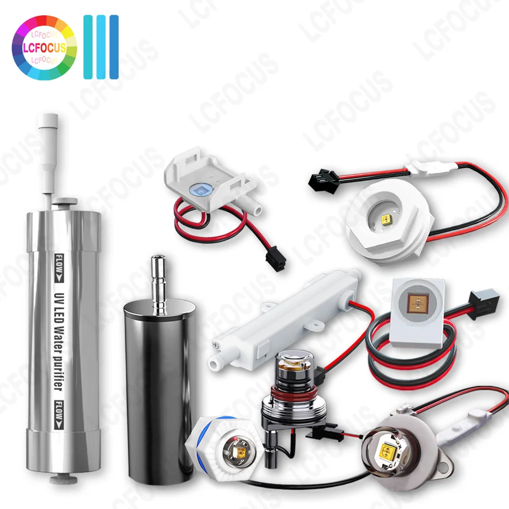 Waterproof Deep UV LED Ultraviolet Lamps 265nm 270nm 275nm 280nm UVC 12V 24V For Water Purification Disinfection Sterilization