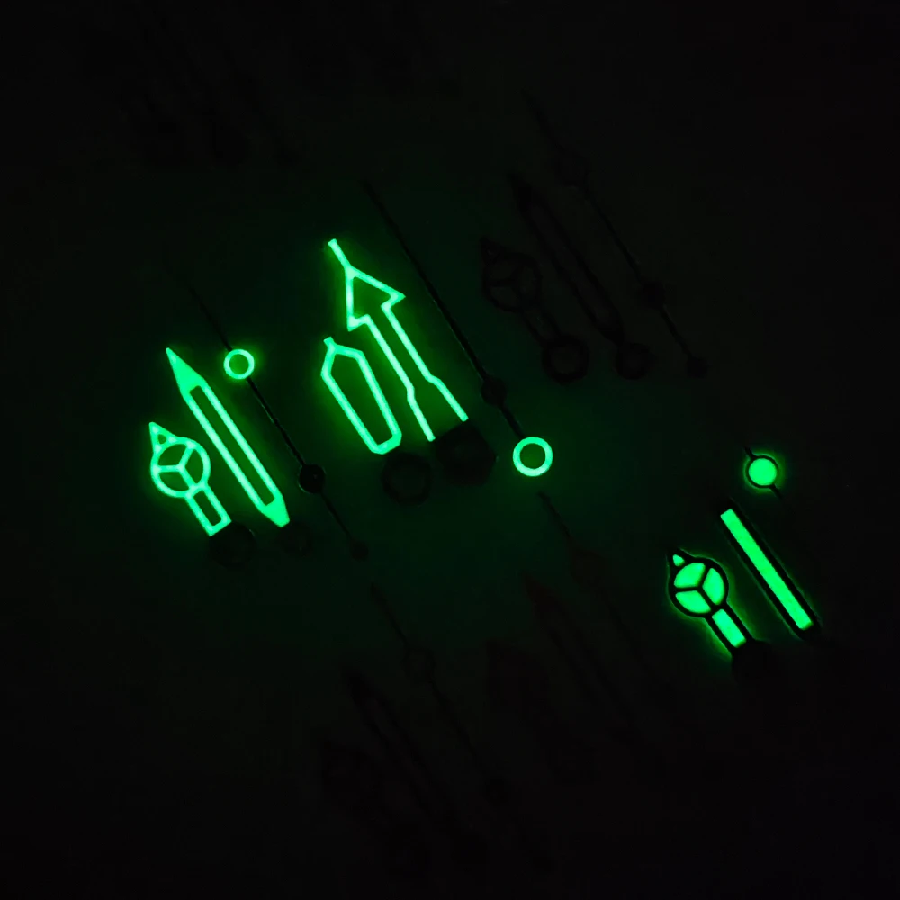 Luminous Hollow-Out Style Watch Hands in Green