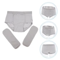 Panties Elderly Incontinence Diapers Reusable Adult Nappy Cloth Men and Women Grey Urinal 1