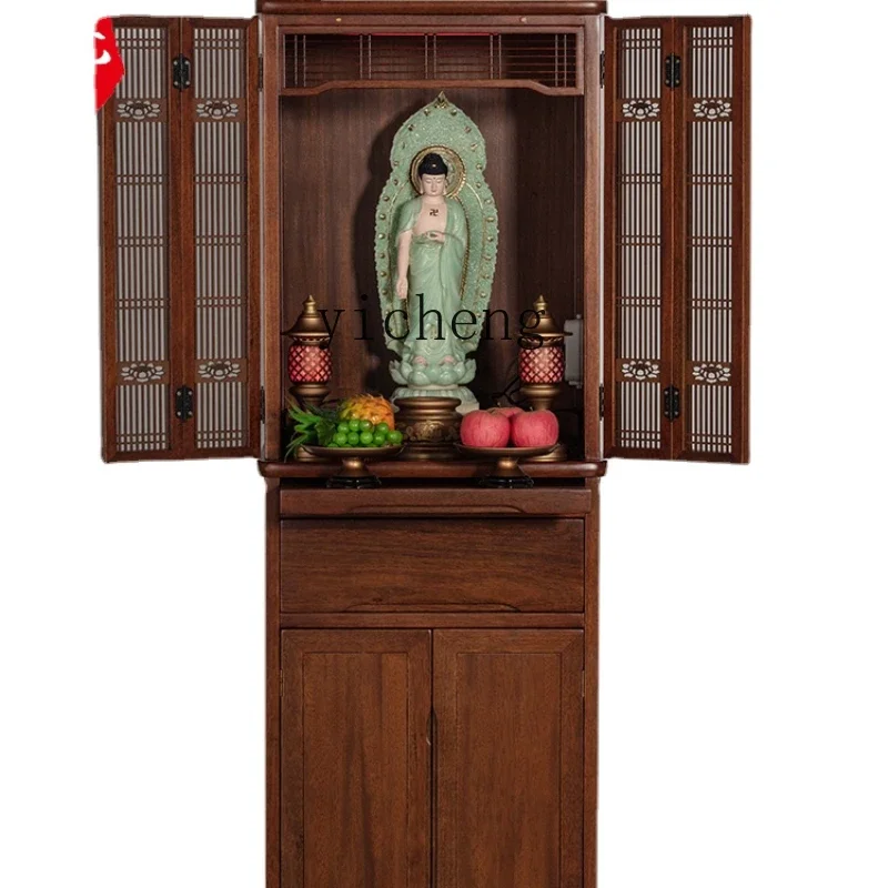 

YY Household Incense Burner Table New Chinese Style Clothes Closet Shrine Buddha Cabinet Building Cabinet