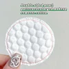100pcs/200pcs soft and breathable round cotton pad with double-sided texture is used for daily facial cleaning and makeup remova 5