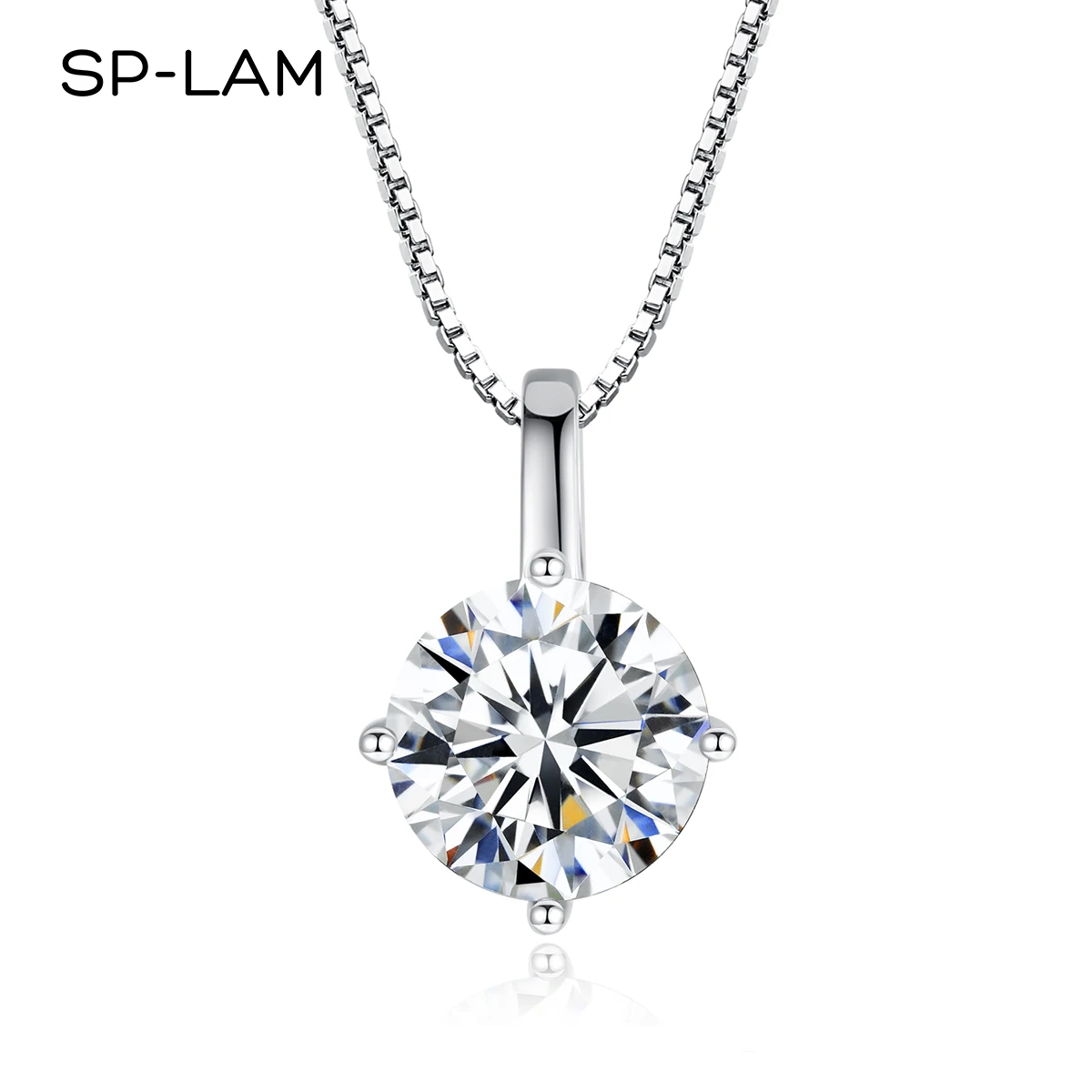Petal Perfection 1ct Moissanite Sterling Silver Pendant Necklace