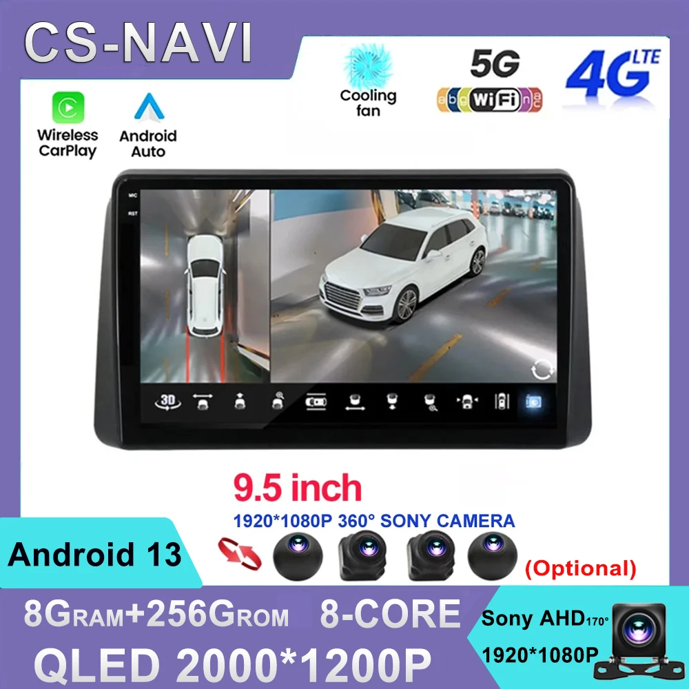 

Автомобильный радиоприемник Android13 для Chrysler Grand Voyager 5 для Dodge Grand Caravan 2008 2011-2020 GPS мультимедийный стереоприемник Wi-Fi 4G