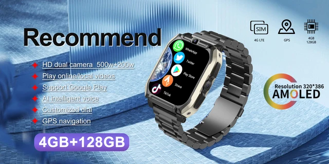 ANDROID - 最終値下げ！！ Android スマートウォッチ s999 2025 S999 Smart Watch Phone 4G LTE Android 9 4+64GB