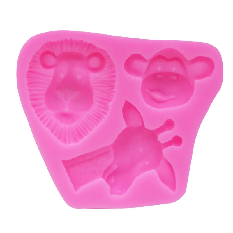 Creative Animal Style Handmade 3D Silicone Mold for Fondant Cake Decorating Sugar Cake Chocolate Mold Soap Molds Accessories