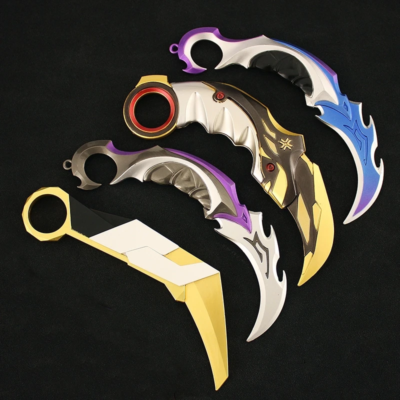 Valorant Champions 2021 Karambit weapon for Melee Reaver Claw Knife Collection Game Model Peripheral Metal Katana Samurai Sword