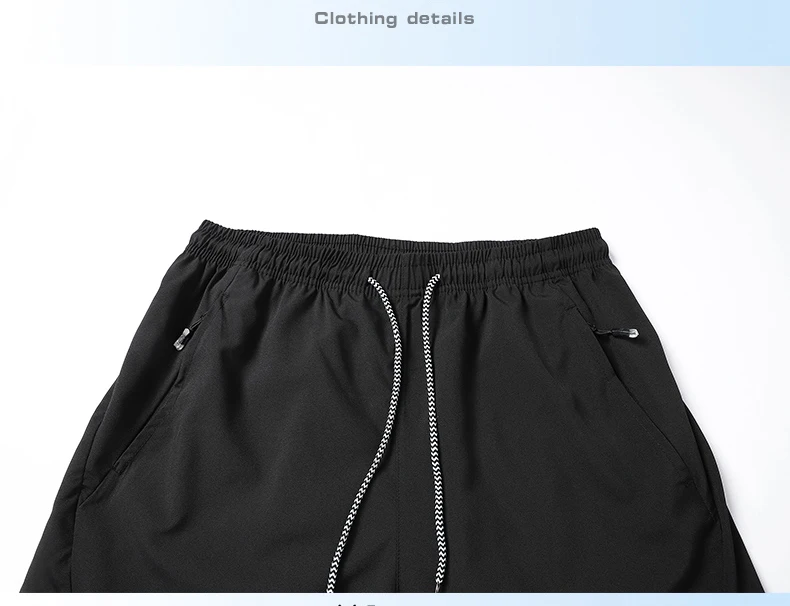 2023 neue Sommer männer Strand Shorts Strand Neue Modelle Einfarbig Mode Freizeit Bequeme Elastische Taille Doppel Taschen Cool – Detail 10