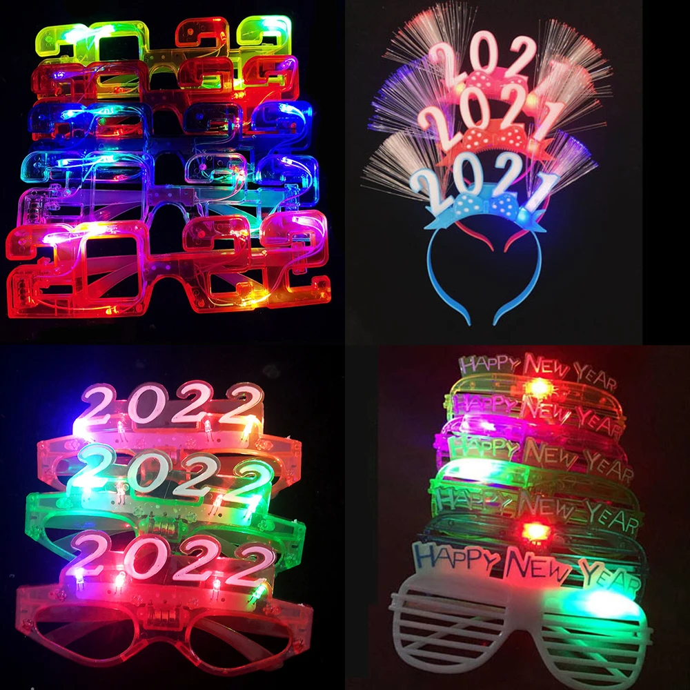 Flashing LED Glasses Neon Party Eye Wear Dance Club Light Up Glow Glasses UK LOT 