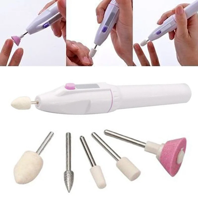 Electric Nail File kit - Portable Professional Cordless Electric Nail File  with 2 Charging Modes & 6 Speeds, Manicure Pedicure Polishing Tool for  Acrylic and Gel Nails (Silver) - Yahoo Shopping