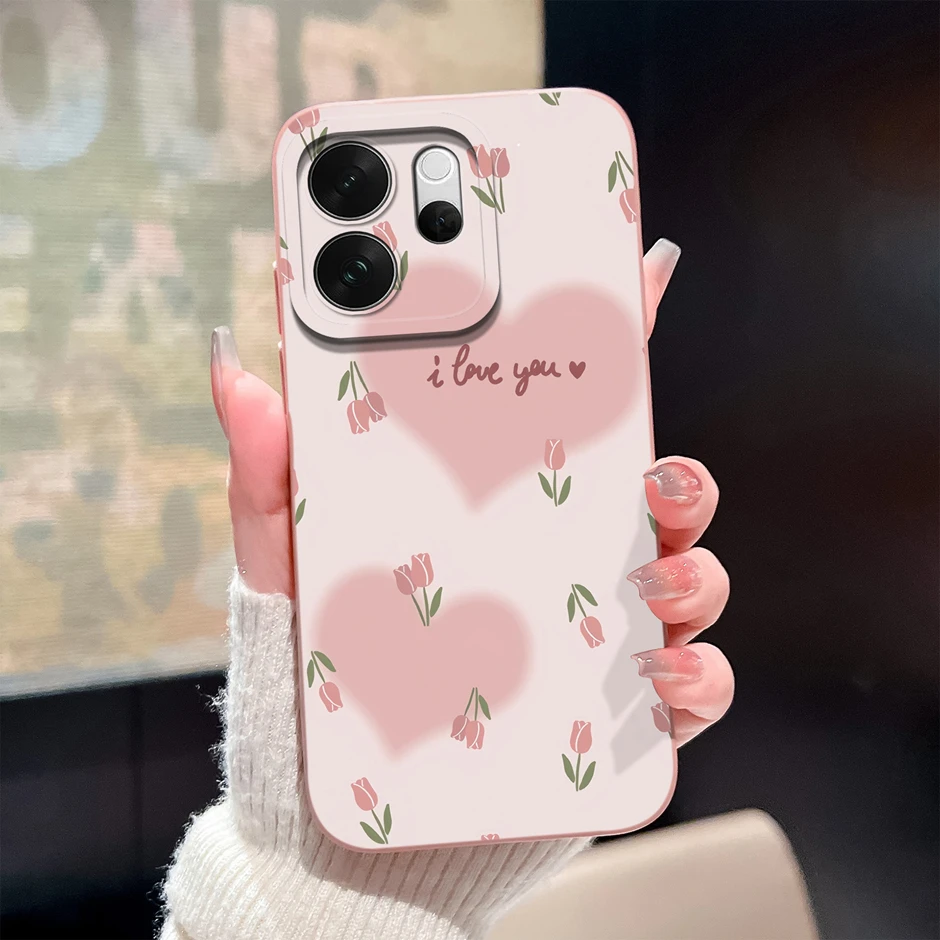 Brilliant Flower Kitten Anti-Drop Liquid Silicone Case