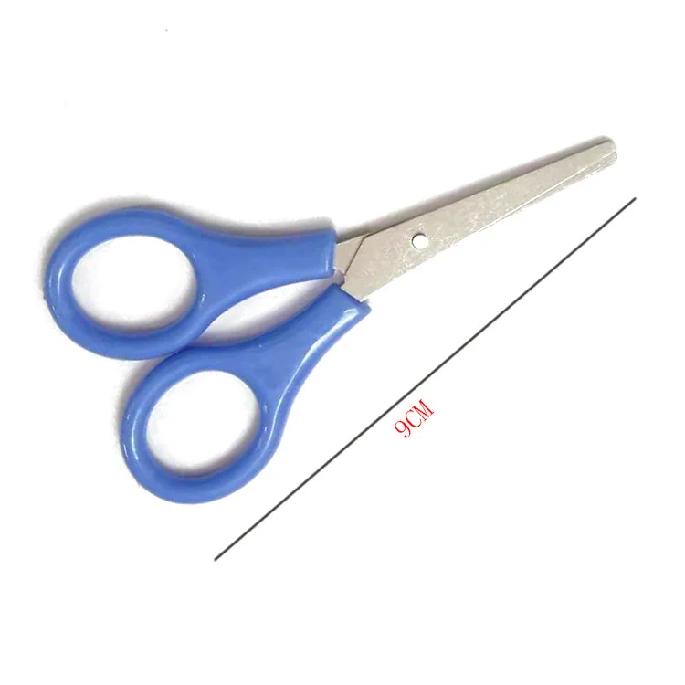 stationery scissors soft handle scissors portable scissors cutter 10pcs Small Scissors Sewing Kit Nail Scissors Nose Hair Student Handmade Safety Children JD001