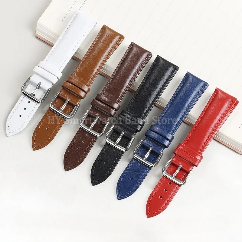 Universal Waterproof Leather Watch Strap – Elegant Wristband
