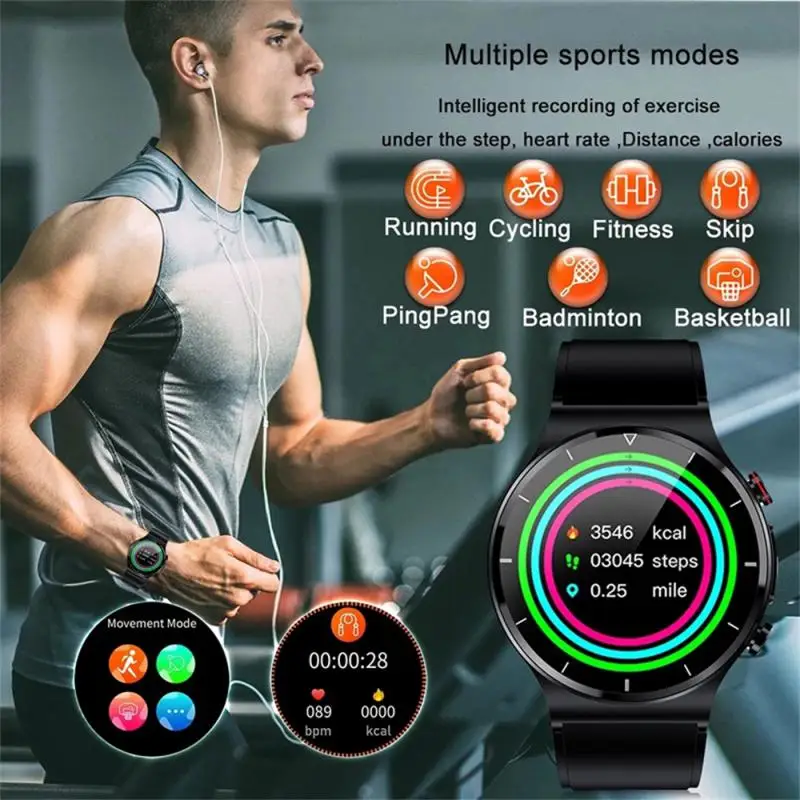 

New ECG+PPG Smart Watch Men Blood Pressure Heart Rate Watches IP68 Waterproof Fitness Tracker Smartwatch For