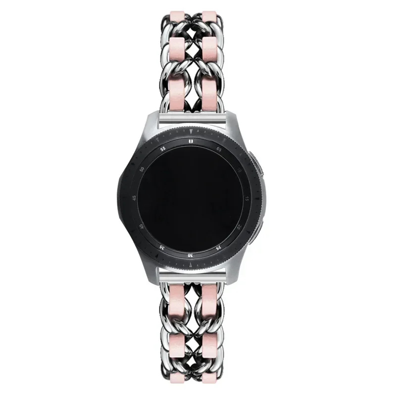 Luxurious Leather and Metal Watch Bracelet - 20mm/22mm Band