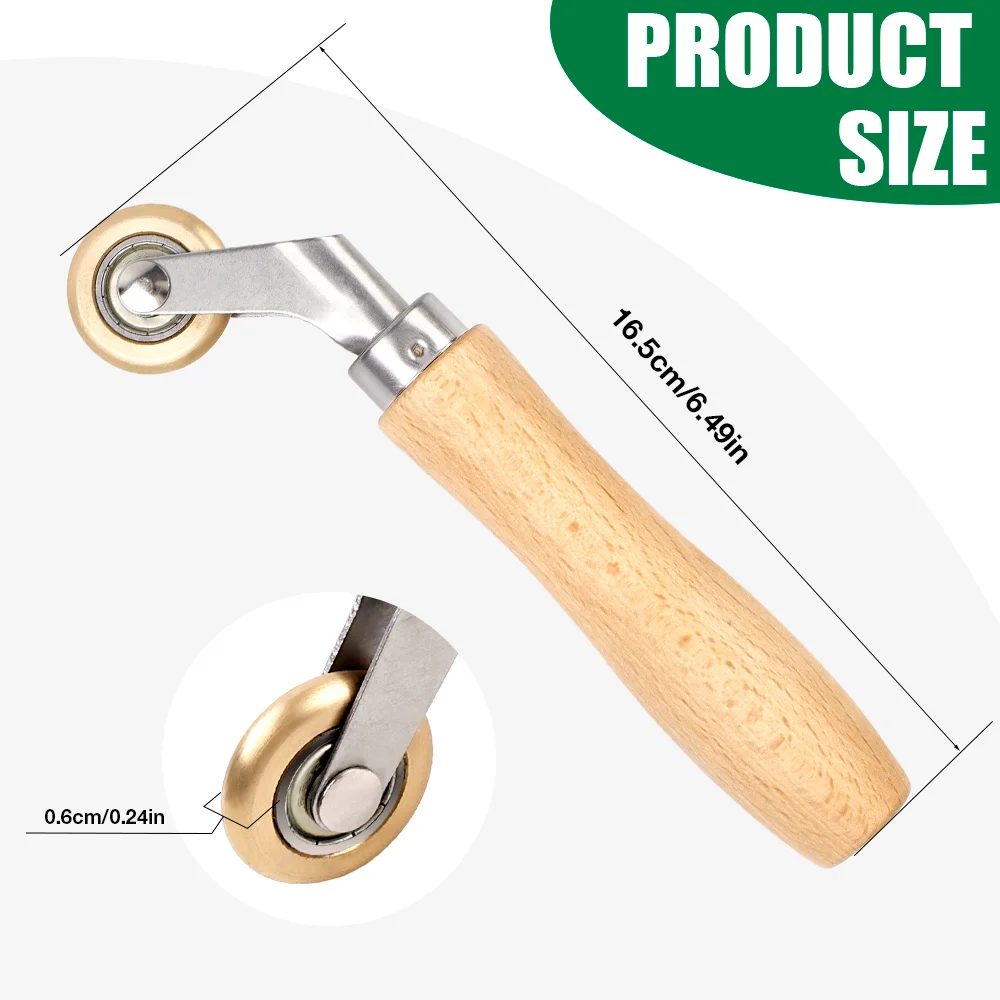 40-mm-Silikon-Handrad, 6-mm-Messing-Druckrolle, manuelles Schweißwerkzeug, hochtemperaturbeständige Druckrolle, Bodenschweißen, geeignet für PVC/TPO/EPDM-Materialien. – Detail 3