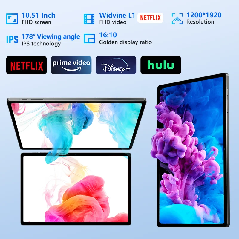 New Headwolf HPad 5 Android 14 Tablet 10.5-inch Helio G99 Max 16GB RAM 128GB ROM Dual SIM pad Widevine L1 8500mAh fast charge 5